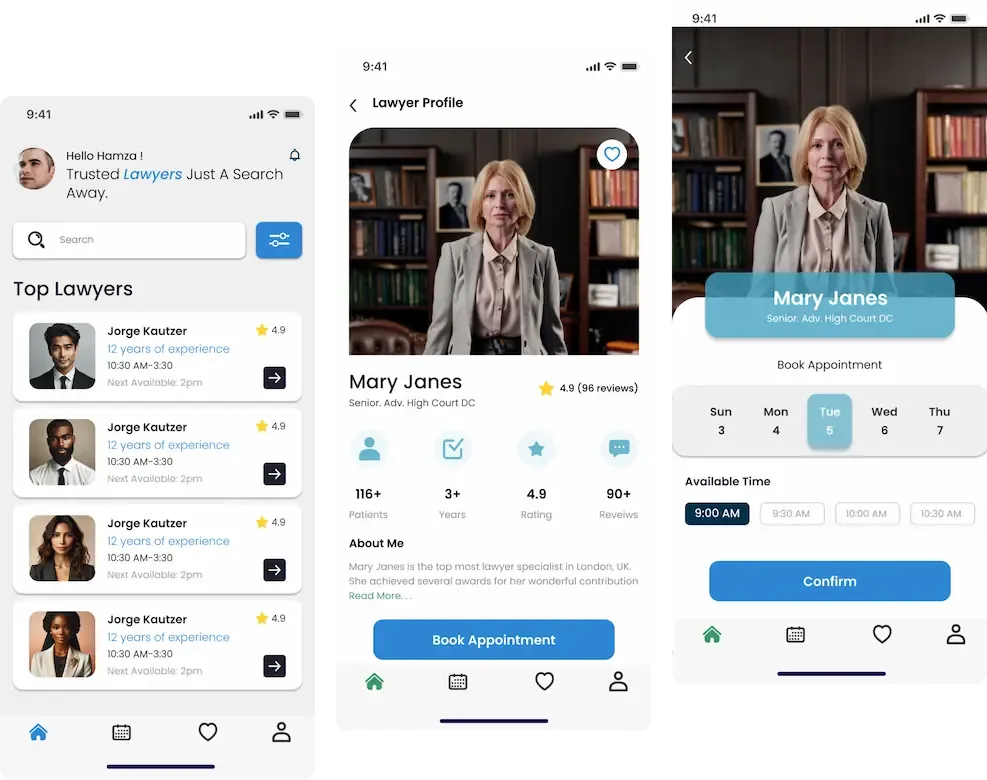 Chamber Law – Lawyer Appointment App
