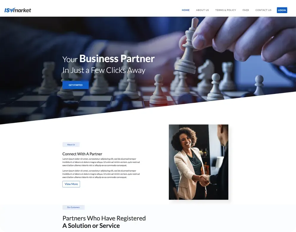 ISV Marketing Website